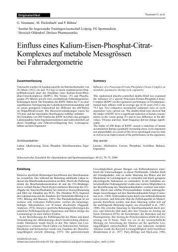 Einfluss eines Kalium-Eisen-Phosphat-Citrat- Komplexes ... - SGSM