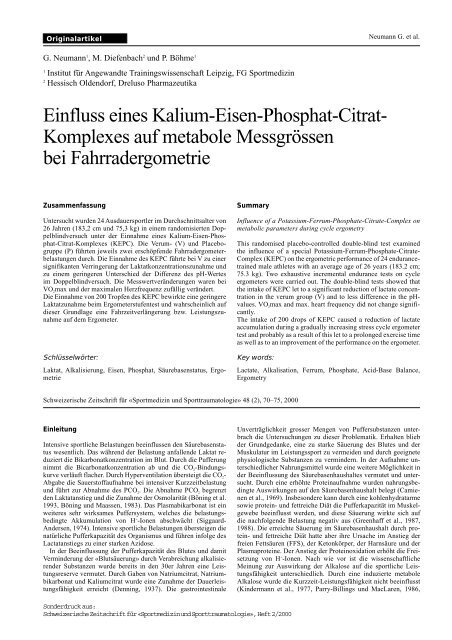 Einfluss eines Kalium-Eisen-Phosphat-Citrat- Komplexes ... - SGSM