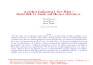 A Perfect Calibration ! Now What ? Model Risk for ... - MathFinance