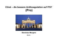 Citrat - die bessere Antikoagulation auf ITS? (Pro) - Berliner ...