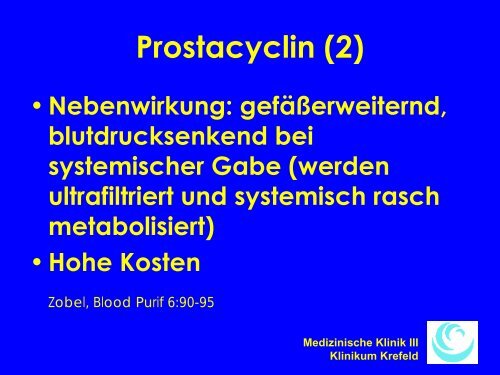 Schott - Antikoagulation in der Intensivmedizin - WB-nephro.de