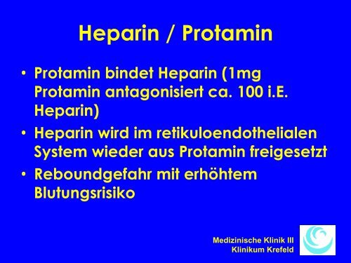 Schott - Antikoagulation in der Intensivmedizin - WB-nephro.de