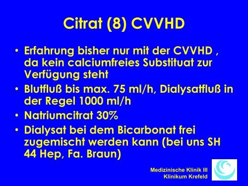 Schott - Antikoagulation in der Intensivmedizin - WB-nephro.de