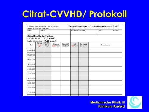 Schott - Antikoagulation in der Intensivmedizin - WB-nephro.de