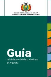 Guia del migrante boliviano.pdf - Consulado de Bolivia en Argentina
