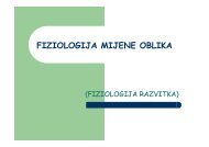 FIZIOLOGIJA MIJENE OBLIKA