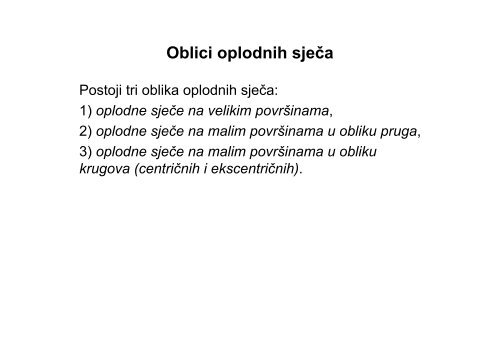 Oblici oplodnih sječa