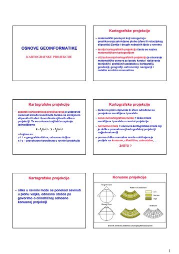 Kartografske projekcije