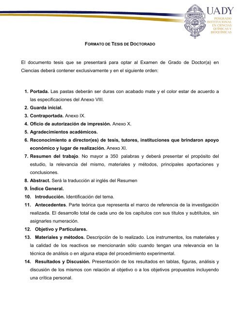 Formato de Tesis de Posgrado ( PDF )