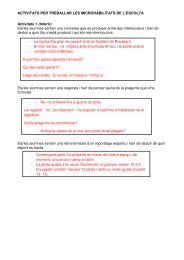 Activitats per treballar les microhabilitats de l'escolta - Aplec