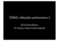 TÓRAX: infecções pulmonares 2 - Sidi