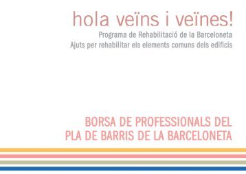 NOM EMPRESA - El Pla de Barris de la Barceloneta