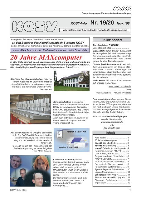 20 Jahre MAXcomputer