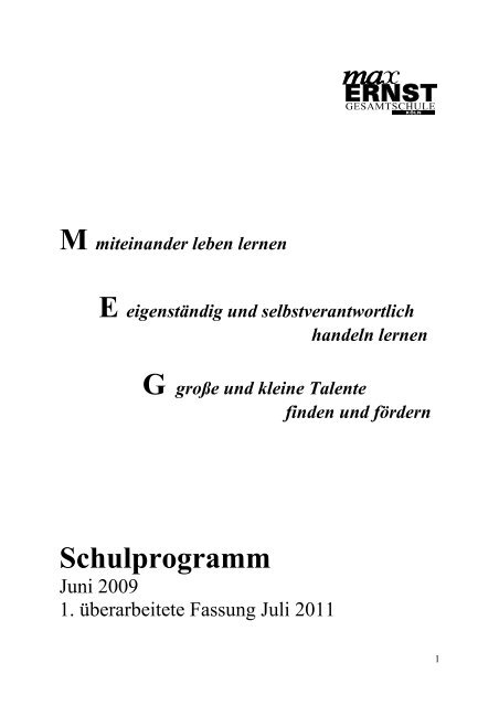 4. FÃ¶rdern und Fordern - Max-Ernst-Gesamtschule