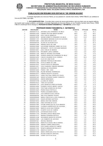 PREFEITURA MUNICIPAL DE MOGI GUAÇU ... - Ideal Soluções