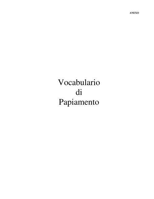 Lista Di Palabra Na Papiamento