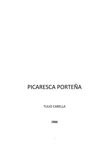 PICARESCA PORTEÑA - Isla ternura