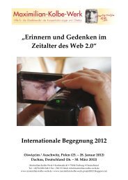 Dokumentation IB2012 216-12 final - Maximilian-Kolbe-Werk