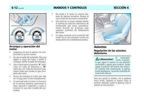 MANDOS Y CONTROLES SECCIÓN 6 Tablero de instrumentos