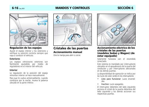 MANDOS Y CONTROLES SECCIÓN 6 Tablero de instrumentos