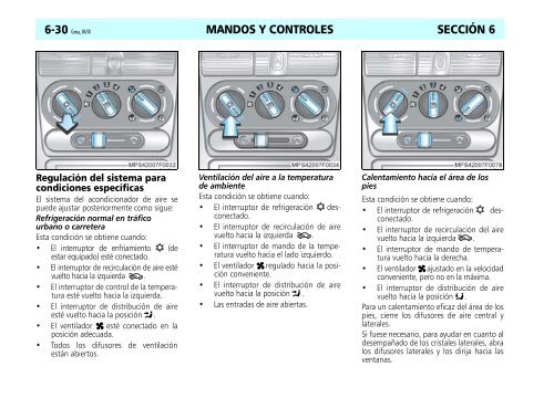 MANDOS Y CONTROLES SECCIÓN 6 Tablero de instrumentos