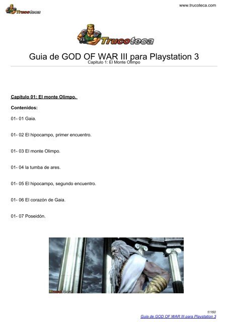 Guia de GOD OF WAR III para Playstation 3 - Mundo Manuales