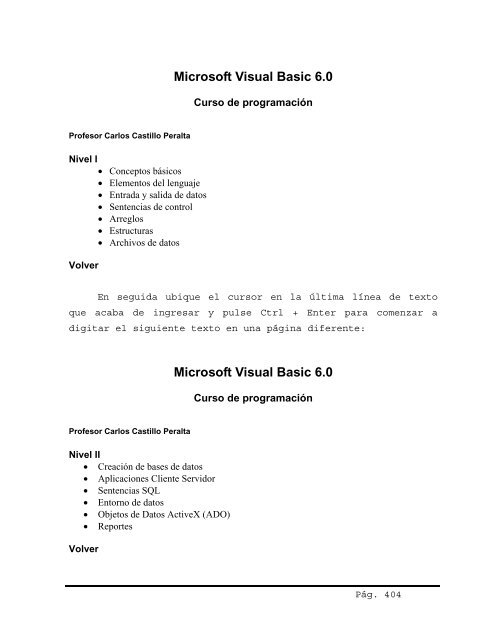 1. Visual Basic - Curso completo teoria y practica