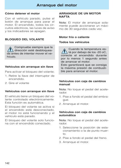 Mondeo Manual del Propietario - Oeste Autos