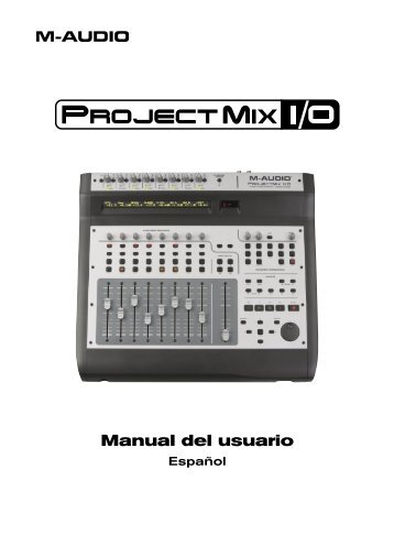 Manual de instrucciones de M-Audio ProjectMix I/O