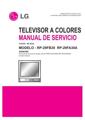 TELEVISOR A COLORES MANUAL DE SERVICIO - diagramas ...