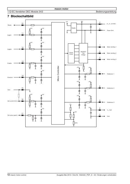 maxon motor maxon motor control 1-Q-EC ... - Maxon Motor ag