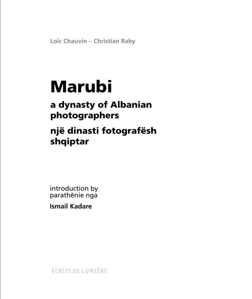 Marubi - Écrits de lumière