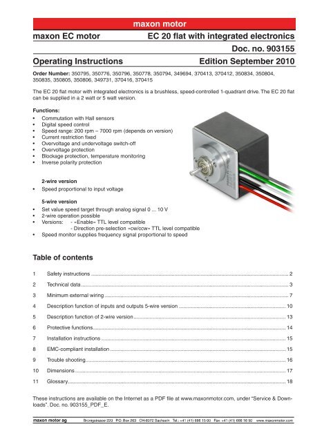 Motor's Nominal voltage versus a Controller's Supply voltage? – maxon  Support