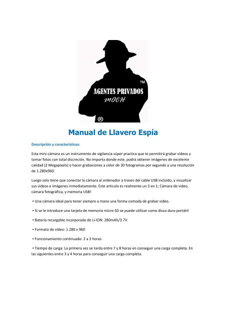 MANUAL DEL LLAVERO ESPIA - Como Investigar