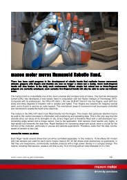 PDF - maxon motor moves Humanoid Robotic Hand