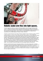 PDF - Robotic snake-arm flies into tight spaces. - Maxon motor