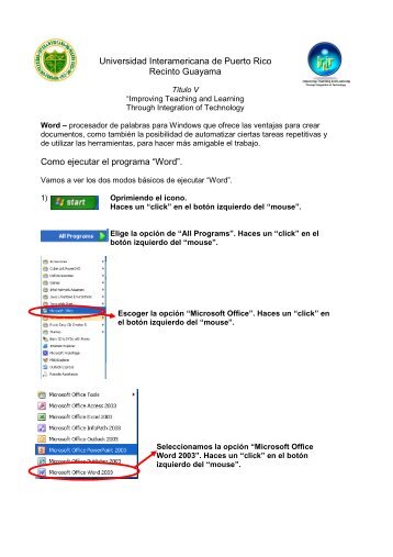 Manual Word - Titulo V - Universidad Interamericana de Puerto Rico