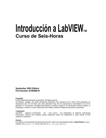Introducción al curso de Labview en 6 horas