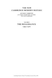 THE NEW CAMBRIDGE MODERN HISTORY THE RENAISSANCE