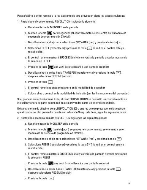 Iluminación Manual de instrucciones - Monster Cable