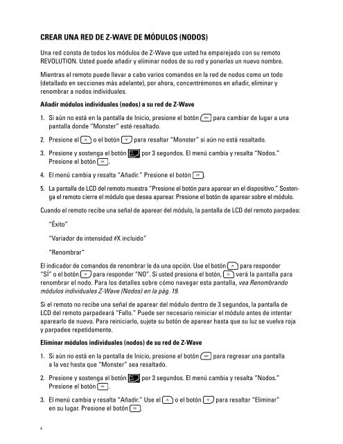 Iluminación Manual de instrucciones - Monster Cable