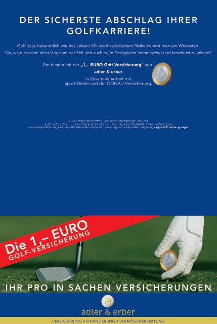 Golf ist ja - adler & erber