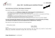 Mündliche Prüfungen zum Abitur (Berufliches Gymnasium)