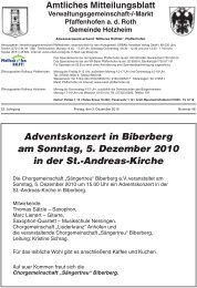 Mitteilungsblatt KW - Markt Pfaffenhofen
