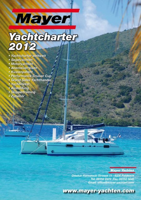 Yachtcharter 2012 - Mayer Yachten