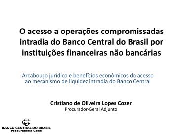 Cristiano de Oliveira Lopes Cozer - Anbima