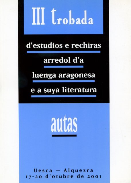 22. Estudios y rechiras arredol d´a lengua aragonesa y a suya ...