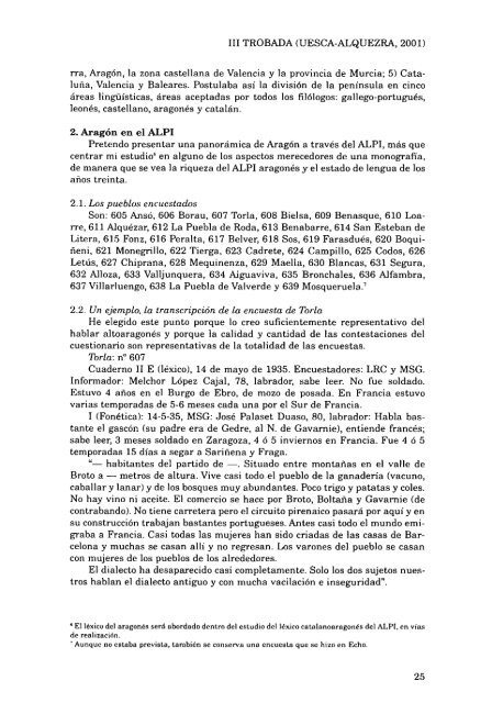 22. Estudios y rechiras arredol d´a lengua aragonesa y a suya ...