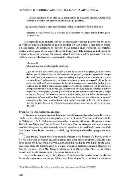 22. Estudios y rechiras arredol d´a lengua aragonesa y a suya ...