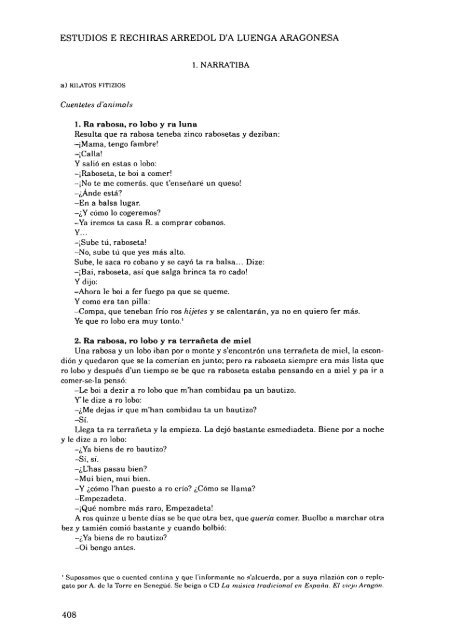 22. Estudios y rechiras arredol d´a lengua aragonesa y a suya ...